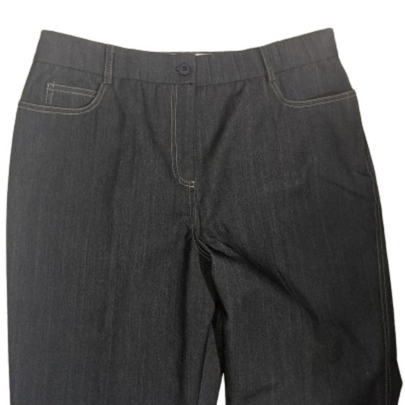 --- Black Denim Inspirted Pants Size 14 - Picture 2 of 4